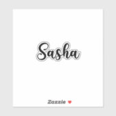 Sasha Naam - Handgeschreven kalligrafie Sticker (Vel)
