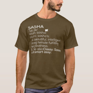 Sasha Naam Sasha Definitie Sasha Vrouw Naam Sasha T-shirt