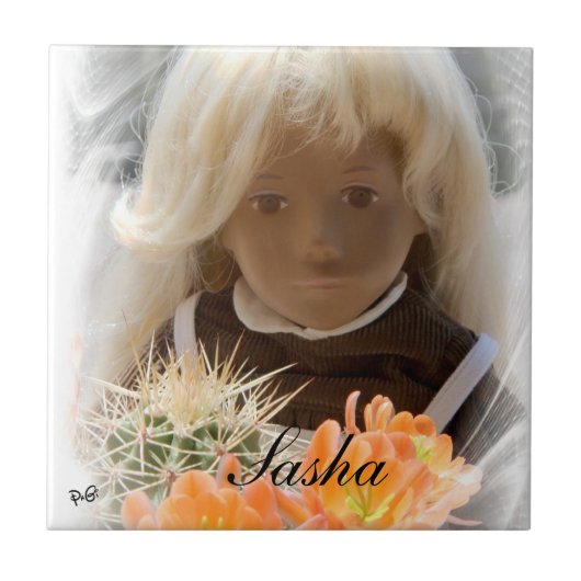 Sasha no navel Fliese Tegeltje (Voorkant)