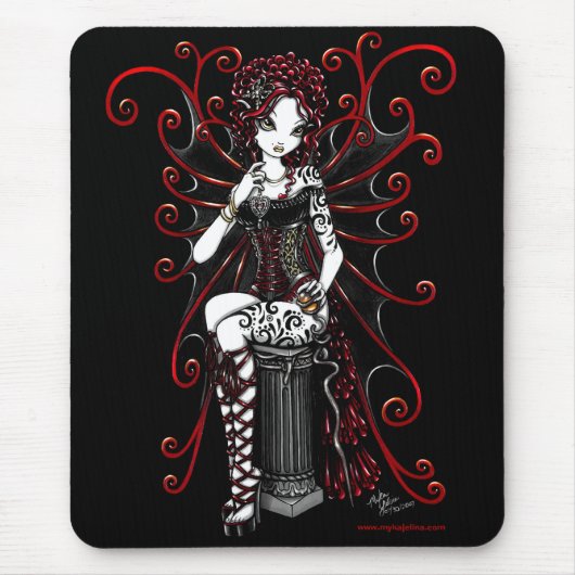 Sasha Red Tattooed Corset Fairy Muismat (Voorkant)