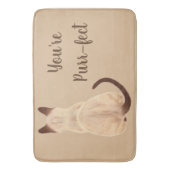 Sasha Siamese Cat Lover Back Uitzicht Je bent purr Badmat (Voorkant Verticaal)