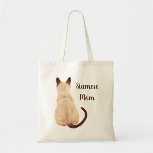 Sasha Siamese Cat Mam Kat, wegkijkend Uitzicht Tote Bag