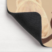 Sasha Siamese Cat Sitting Back Uitzicht Kat Aangep Muismat (Hoek)