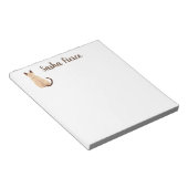 Sasha Siamese Cat Sitting Back Uitzicht Kat Aangep Notitieblok (Schuin)