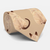 Sasha Siamese Kat Person Kat die kunst wegkijkt Stropdas (Opgerold)