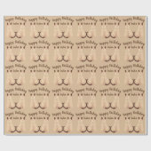 Sasha Siamese kat Sitting Birthday Kat Aangepast Cadeaupapier (Vlak)