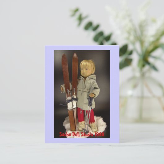 Sasha Studio Puppe Postkarte Briefkaart (Staand voorkant)