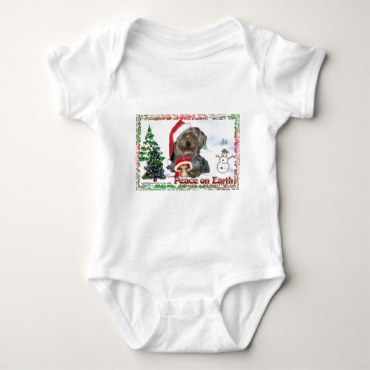 Sasha Sydney Silky Dog Mouse Holiday Apparel Romper (Voorkant)