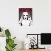Sasha Velour Poster (Thuiskantoor)