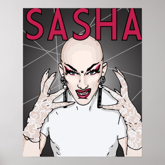 Sasha Velour Poster (Voorkant)