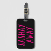 Sashay Away. Bagagelabel (Voorkant (verticaal))