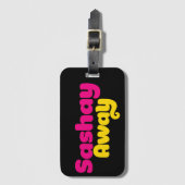 Sashay Away. Bagagelabel (Voorkant (verticaal))