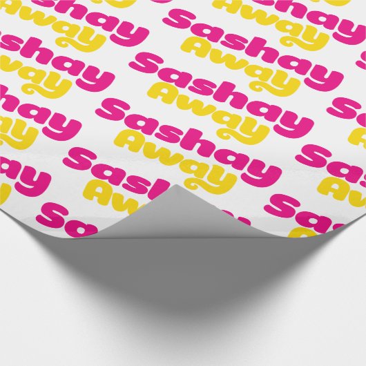 Sashay Away. Cadeaupapier (Hoek)