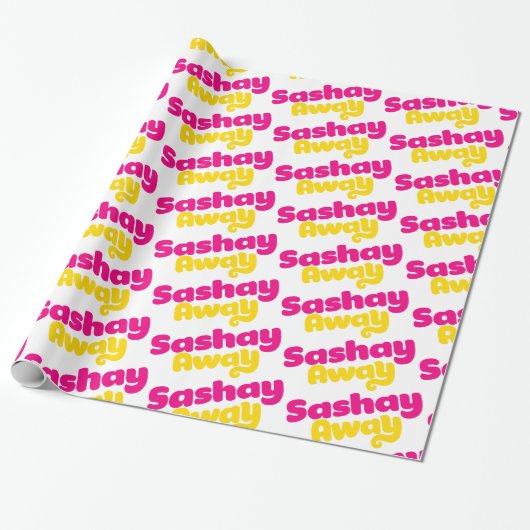 Sashay Away. Cadeaupapier (Uitgerold)