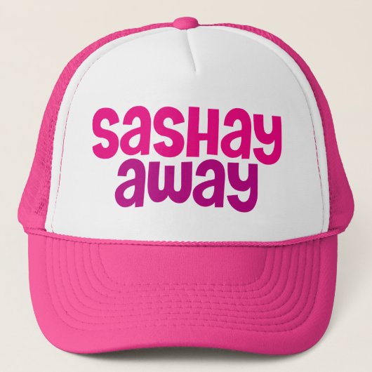 Sashay Away. Trucker Pet (Voorkant)