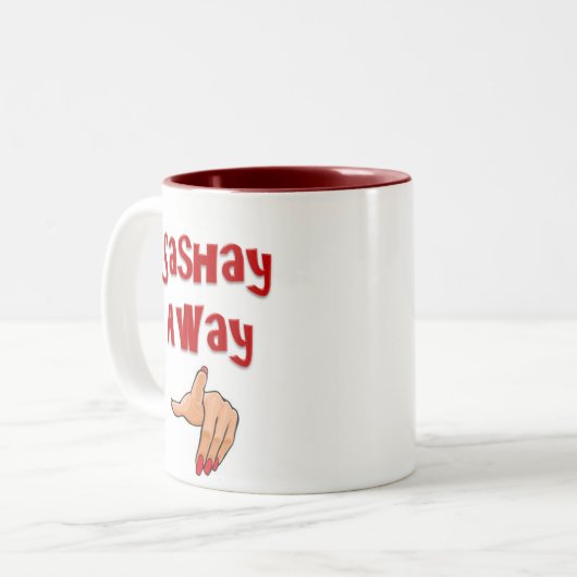 Sashay Away Tweekleurige Koffiemok (Voorkant links)