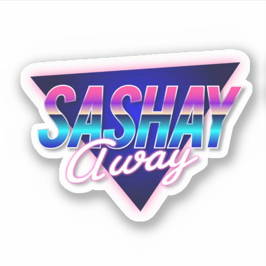 Sashay Weg Sticker (Voorkant)