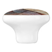 Sashells Sand Dollar Beach Thema Keramische Knop (Zijkant)