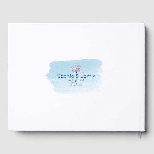 Sashells Wedding Guestbook Gastenboek (Achterkant)