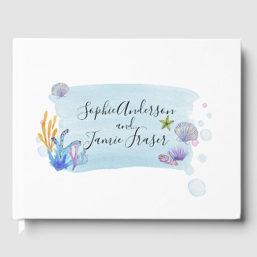 Sashells Wedding Guestbook Gastenboek (Voorkant)