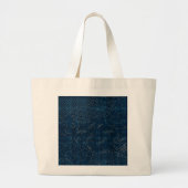 Sashiko-achtige borduurachtige imitatie grote tote bag (Voorkant)