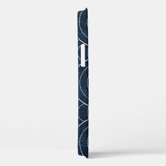 Sashiko borduurwerk: Indigo Japans patroon. Case-Mate iPhone Case (Achterkant / Rechts)