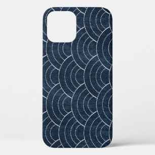 Sashiko borduurwerk: Indigo Japans patroon. Case-Mate iPhone Case