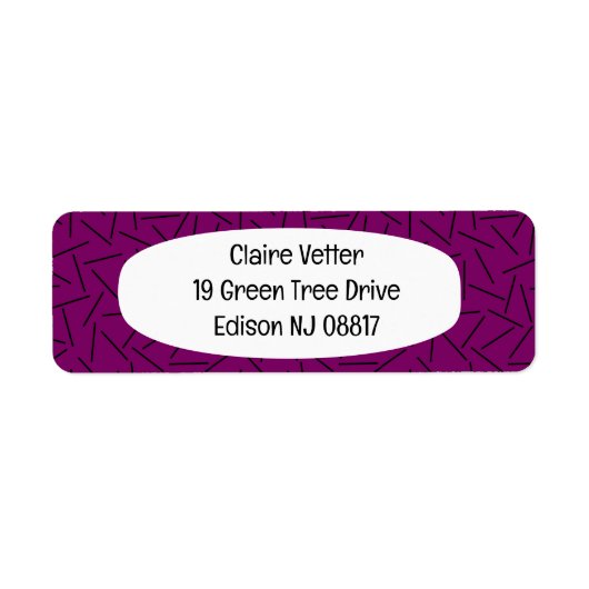 Sashiko-esque Etiket (Voorkant)