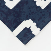 Sashiko Patroon: Traditioneel Japans borduurwerk Fleece Deken (Hoek)