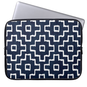 Sashiko Patroon: Traditioneel Japans borduurwerk Laptop Sleeve