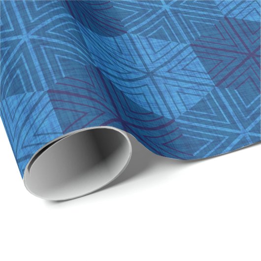 Sashiko Sneeuwvlok Patchwork Inpakpapier (Rol Hoek)