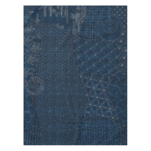 Sashiko-stijl borduurwerk - tafelkleed