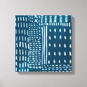 Sashiko Stitches Canvas Afdruk (Voorkant)