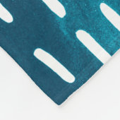 Sashiko Stitches Fleece Deken (Hoek)