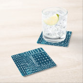 Sashiko Stitches Kartonnen Onderzetters (Insitu)