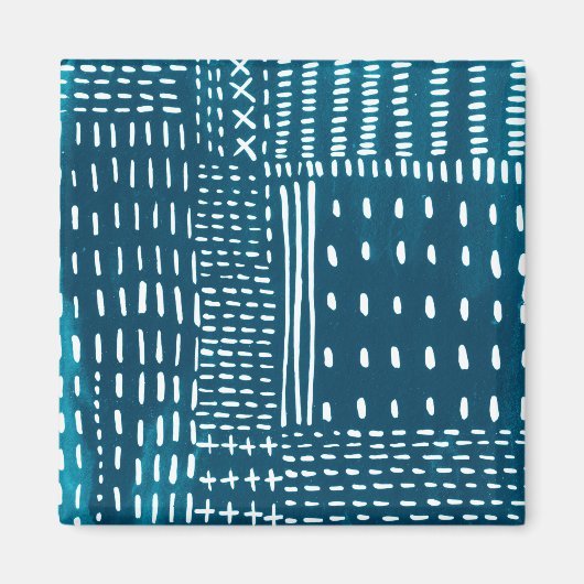 Sashiko Stitches Magneet (Voorkant)