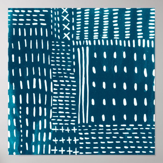 Sashiko Stitches Poster (Voorkant)