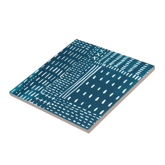 Sashiko Stitches Tegeltje (Zijkant)