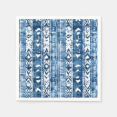 Sashiko wit en blauw servet (Voorkant)