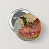 Sashimi 刺身 ... Japans eten Ronde Button 5,7 Cm (Voorkant /achterkant)