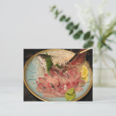 Sashimi 刺 身 ... Japans voedsel Briefkaart (Staand voorkant)