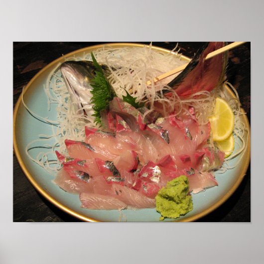 Sashimi 刺 身 ... Japans voedsel Poster (Voorkant)