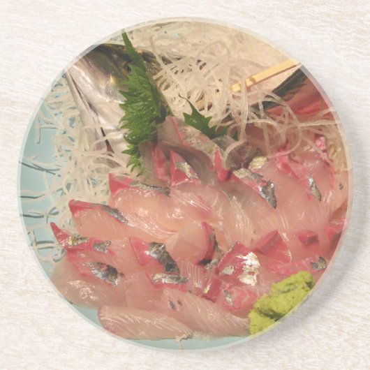 Sashimi 刺 身 ... Japans voedsel Zandsteen Onderzetter (Voorkant)