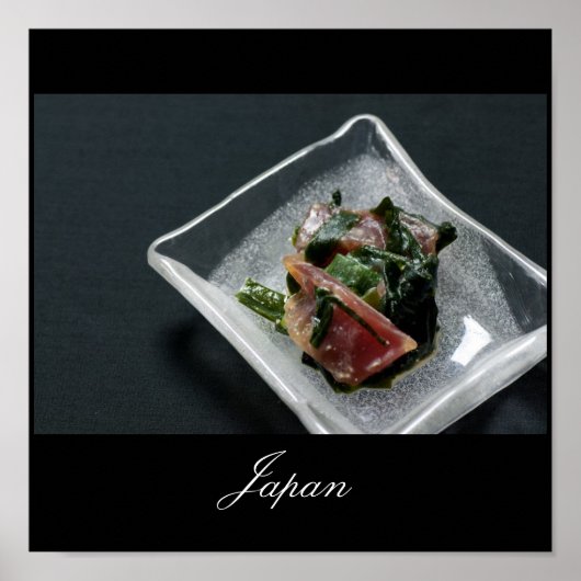 Sashimi in het Japanse Poster (Voorkant)