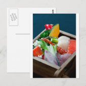 Sashimi in Japan, Japanse keuken Briefkaart (Voorkant / Achterkant)
