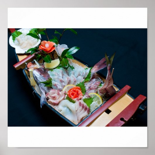 Sashimi in Japan, Japanse keuken Poster (Voorkant)