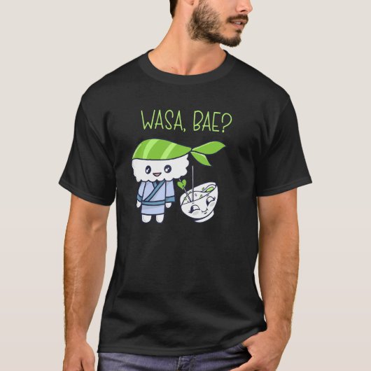 Sashimi Japans eten Wasa Bae Zalm Sushi T-shirt (Voorkant)