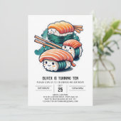 Sashimi Kinderen Verjaardag Kaart (Staand voorkant)