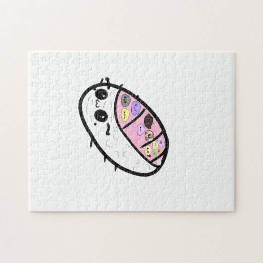 Sashimi Pill Bug Cute Funny Animal Mochis Legpuzzel (Horizontaal)