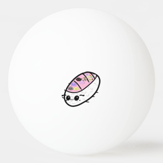 Sashimi Pill Bug Cute Funny Animal Mochis Pingpongbal (Voorkant)